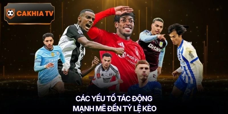 Các yếu tố tác động mạnh mẽ đến tỷ lệ kèo