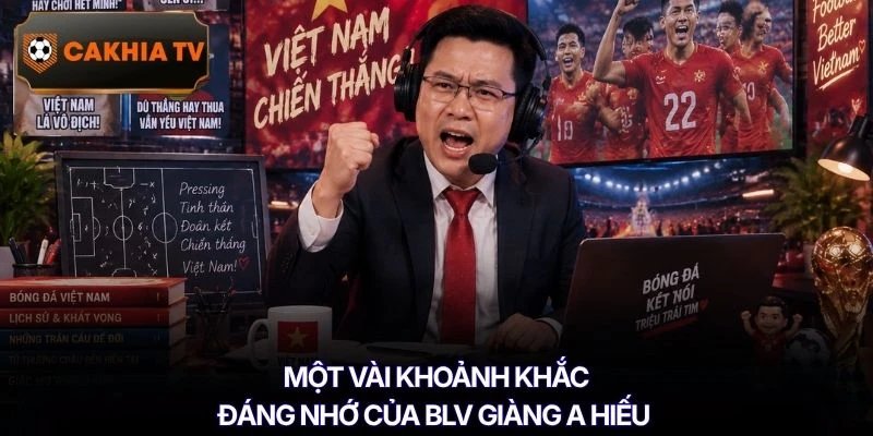 Một vài khoảnh khắc đáng nhớ của BLV Giàng A Hiếu