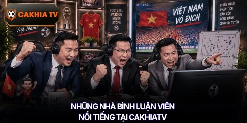 Những nhà bình luận viên nổi tiếng tại Cakhiatv