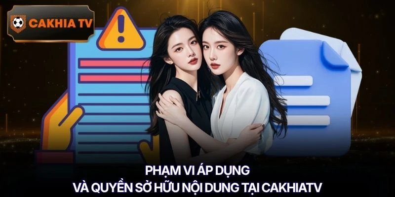 Phạm vi áp dụng và quyền sở hữu nội dung tại Cakhiatv