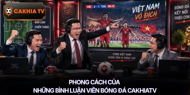 Phong cách của những bình luận viên bóng đá Cakhiatv